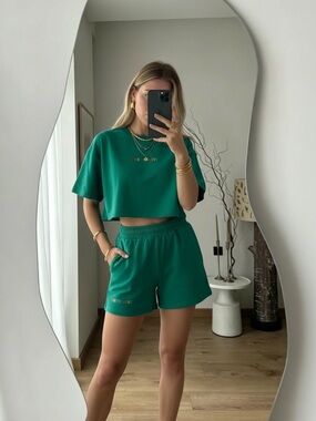 SHEIN 🌈🌈 Free to Love Green matching set